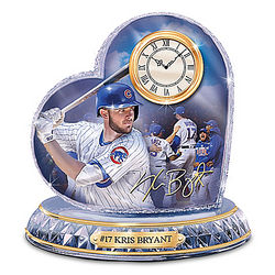 Chicago Cubs MVP Kris Bryant Heart Clock