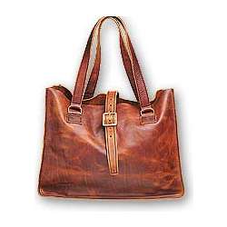Rustic Leather Tote Bag