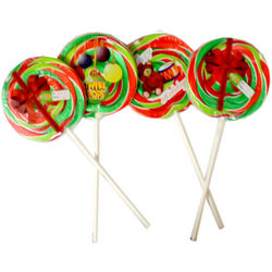 Happy Holidays Candy Cane Flavored Twirl Pops