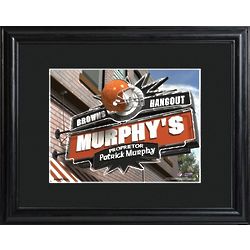 Cleveland Browns Pub Sign Personalized Print