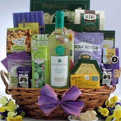 Mother's Day Indulge and Delight Gourmet Wine Gift Basket