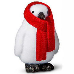 7" Red Scarfed Penguin Figurine