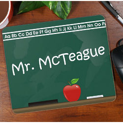 Teacher Chalkboard Personalized Mouse Pad