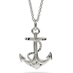 Anchors Away! Sterling Silver Anchor Necklace