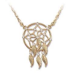 Sacred Spirit Swarovski Crystal Dreamcatcher Necklace