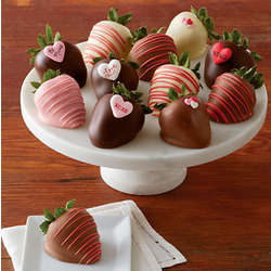 Valentine's Day Hand-Dipped Chocolate-Covered Strawberries