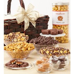 Caramel Lovers Popcorn and Sweets Gift Basket