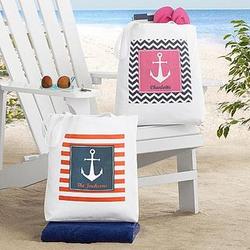 Personalized Anchors Away Tote Bag