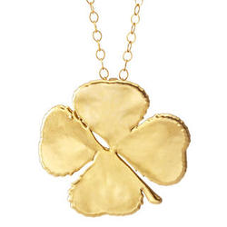 Real Gold-Plated Lucky Clover Necklace
