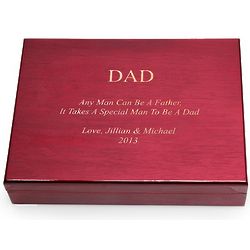 Special Man to be a Dad Personalized Humidor