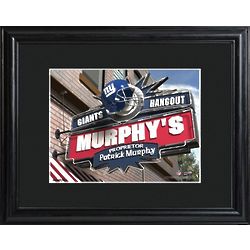 New York Giants Pub Sign Personalized Print