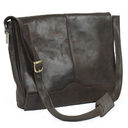 Personalized Cowhide Leather Messenger Satchel