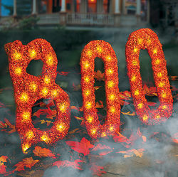 BOO Lighted Outdoor Halloween Decoration