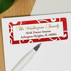Personalized Holiday Sparkle Address Labels
