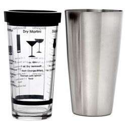 The Boston Cocktail Shaker and Glass