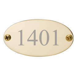 Personalized Oval Brass Door Plate