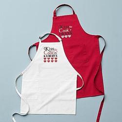 Personalized Kiss the Cook Kitchen Apron