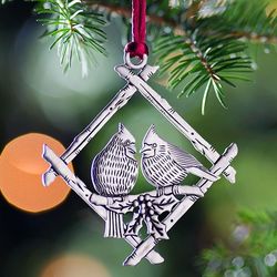 Pewter Christmas Ornament for American Reforesting