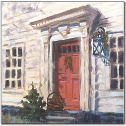 Red Door, Old Deerfield Framed 8x10 Art Print