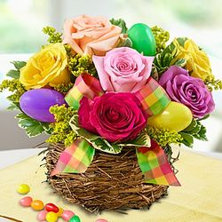 Easter Egg Rose Basket