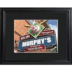 Boston Red Sox Pub Sign Personalized Print