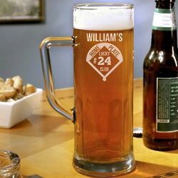 Home Plate Club Personalized Beer Mug