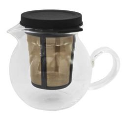 Glass Tea Pitcher with Infuser Basket