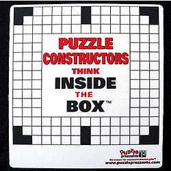 "Puzzle Constructors Think Inside the Box" Mouse Pad
