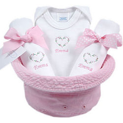Sweetheart Baby Girl Personalized Gift Set