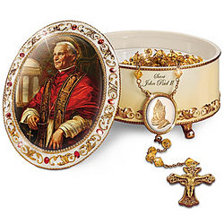 Saint John Paul II Commemorative Amazing Grace Music Box