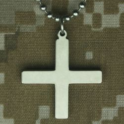 Stainless Steel Greek Cross Necklace