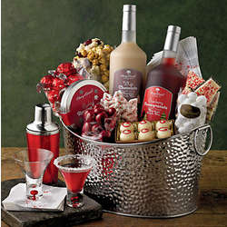 Holiday Cocktail Mixers Gift Basket