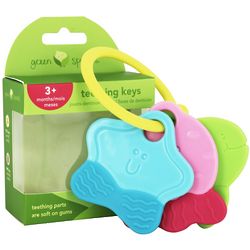 3 Month Old's Green Sprouts Teething Key Toys
