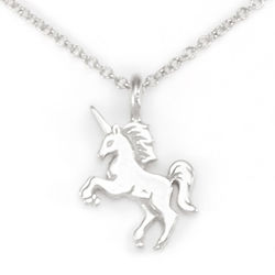 Life Is Magical Silver Unicorn Necklace