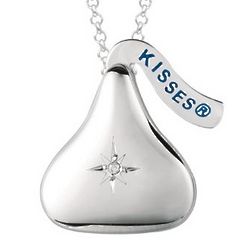 Sterling Silver Diamond Hershey's Kiss Locket