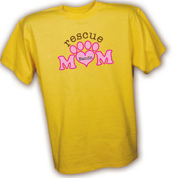 Personalized Rescue Mom Pet Owner's T-Shirt