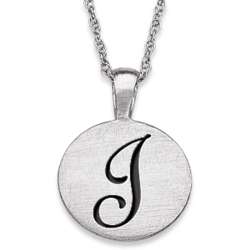 Personalized Sterling Silver Lucky Letter Initial Necklace