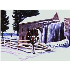 Gristmill in Winter 12x16 Art Print
