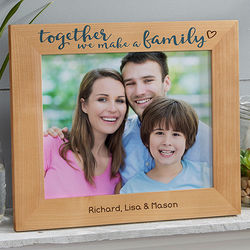 Together We Make a Family Personalized Picture Frame