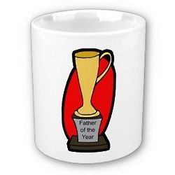 Father of the Year Trophy Coffee Mug