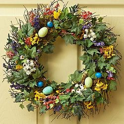 16" Easter Preserved Egg Wreath