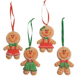 Big Head Gingerbread Christmas Ornaments