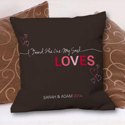 Romantic Love Personalized Throw Pillow