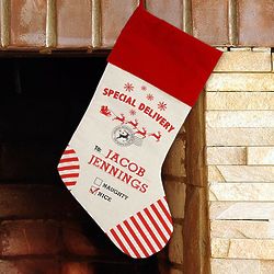 Personalized Special Delivery Stocking