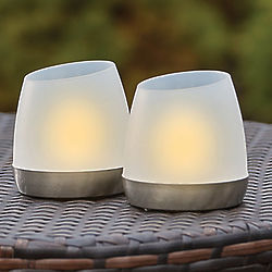 2 Flip 'n Charge Solar LED Candles