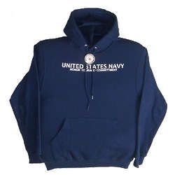Navy Hooded Sweatshirt