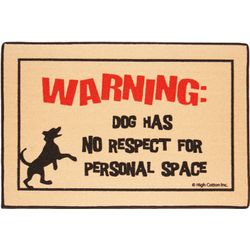 Personal Space Dog Warning Doormat