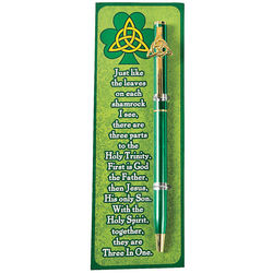 Irish Trinity Blessing Pen and Bookmark