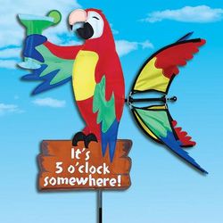 It's 5 O'Clock Somewhere Parrot Wind Spinner