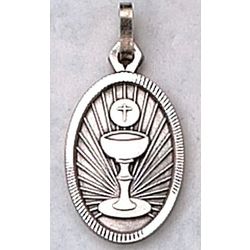First Communion Medal With Chain